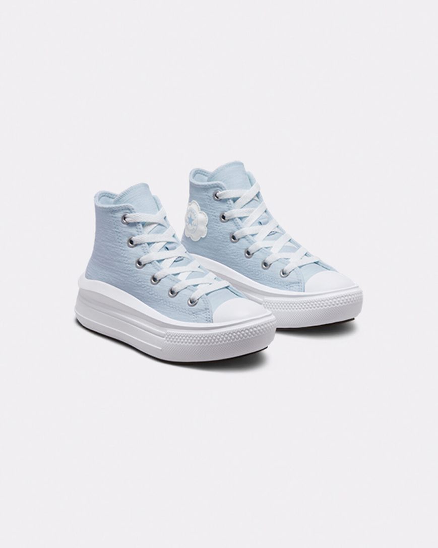 Zapatos Plataforma Converse Chuck Taylor All Star Move Cloud Patch Altas Niña Azules | PE 04LW57